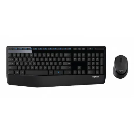 logitech mk345 bežična tipkovnica i miš, crna - slika 1