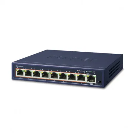 PLANET Gigabit Preklopnik (Switch) 8-port 10/100/1000Mbps sa 8-Port 802.3at PoE + 1-port Gigabit Ethernet Switch (100W POE Bu - Umag
