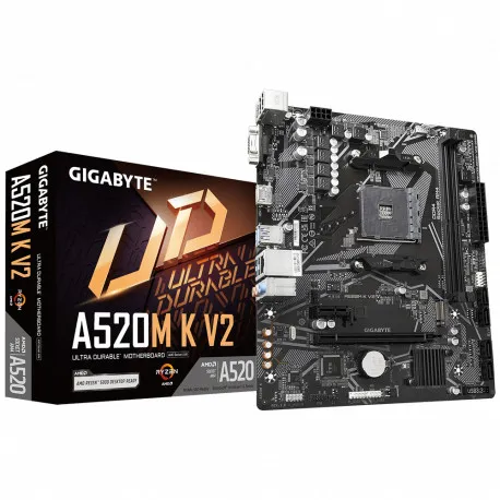 Gigabyte GA-A520M-K V2,AM4,S3, U3, mATX - Umag