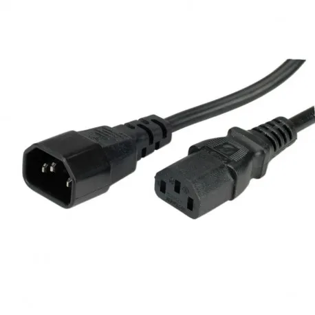 Roline VALUE naponski kabel PC-Monitor, IEC320 C14-C13 10A, M/F, 1.8m, crni - Umag