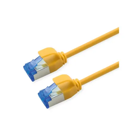 roline s/ftp (pimf) data center mrežni kabel, cat.6a (class ea), slim, lsoh, tangle free, 1.0m, žuti - slika 1