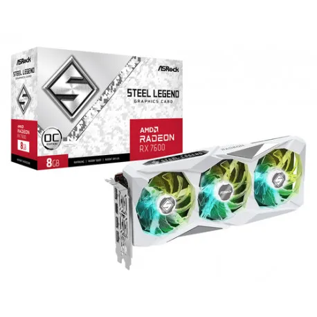 asrock rx7600 sl 8go amd radeon rx 7600 8 gb gddr6 - slika 1