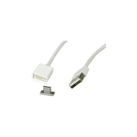 Roline USB2.0 magnetski kabel TIP A(M) na Micro B(M), 1.0m, bijeli - Umag