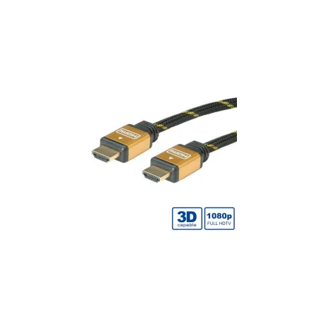 Roline GOLD HDMI kabel sa mrežom, M/M, 3.0m - Umag