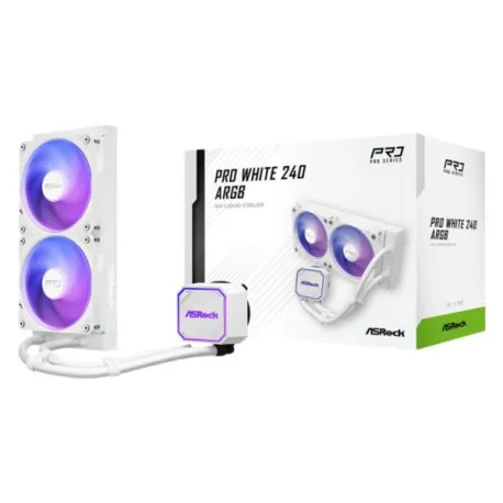 ASRock Pro White 240 ARGB AIO Liquid Cooler - Umag