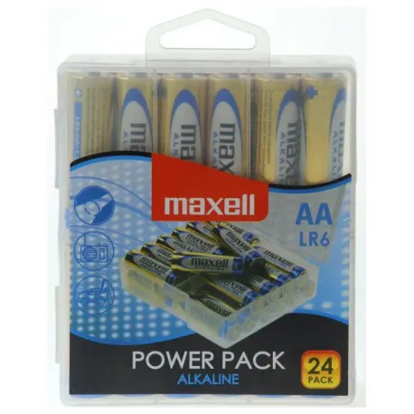 maxell alkalne baterije lr-6/aa, 24 komada, box - slika 1