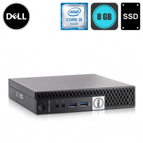 Dell Optiplex 7040 micro i5-6500T, 8GB, 256GB SSD - Umag