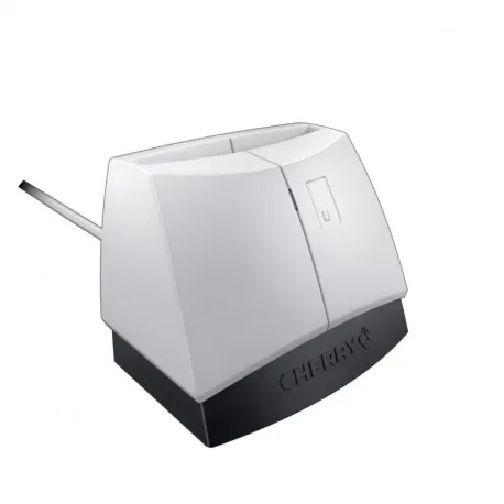 cherry st-1144 smart card terminal, sivi - slika 1