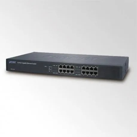 Planet 16-Port RJ45 GbE Switch unmanaged - Umag