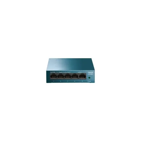 TP-Link LiteWave 5-Port Gigabit Desktop Switch, 5 Gigabit RJ45 Ports, Desktop Steel Case, Wall Mount - Umag