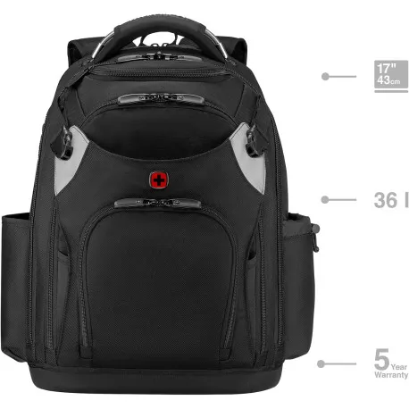 Wenger ruksak Tool Backpack Pro sa pretincom za alat (bez alata) i prijenosnik do 17", crni - Umag