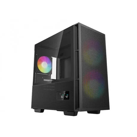 deepcool ch360 digital, micro-atx, argb, lcd, kaljeno staklo - slika 1