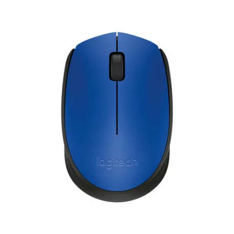 Logitech M171 RF bežični + USB Optički 1000DPI Ambidekster Crno, Plavo miš - Umag