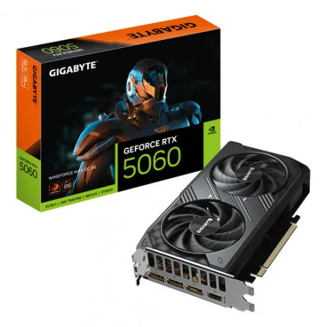 gigabyte geforce rtx 5060 windforce max oc 8g nvidia 8 gb gddr7 - slika 1