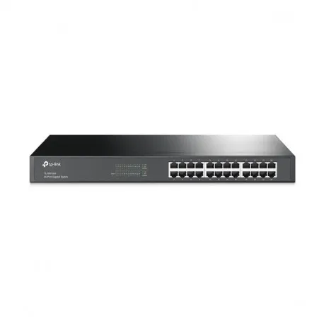 TP-Link 24-port Gigabit preklopnik (Switch), 24×10/100/1000M RJ45 ports, 1U 19" Rack, metalno kućište - Umag