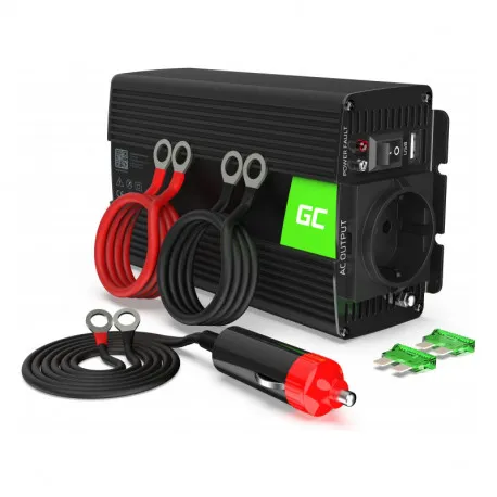 green cell strujni inverter 12v na 230v, 500w/1000w (inv03de) - slika 1