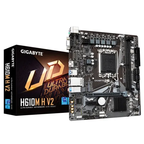 gigabyte mb h610m h v2 ddr5, s.1700, 2xddr5/5600, pcie 4.0, g-lan, vga/hdmi, matx - slika 1