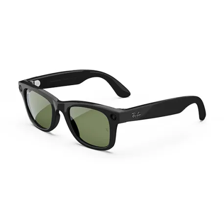 Ray-Ban Meta Wayfarer Gen1 AI Glasses - Matte Black/Clear to Graphite Green Transitions - Umag