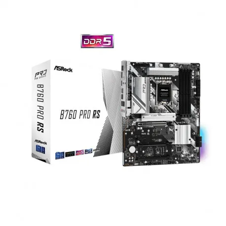 asrock mb b760 pro rs, s.1700, 4xddr5/7200mhz(oc), pcie 5.0, 2.5 g-lan, usb-c, dp/hdmi, atx - slika 1