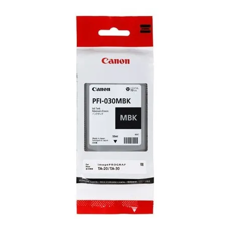 Canon tinta PFI-030, Matt Black - Umag