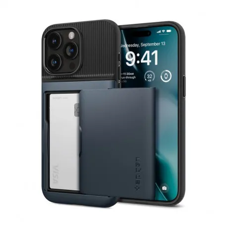 Spigen Slim Armor CS, metal slate - iPhone 15 Pro (ACS06730) - Umag