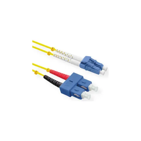 roline optički mrežni kabel lc-sc 9/125µm duplex, lsoh, os2, 2.0m, žuti - slika 1