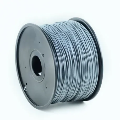 gembird pla filament for 3d printer, silver 1.75 mm, 1 kg - slika 1