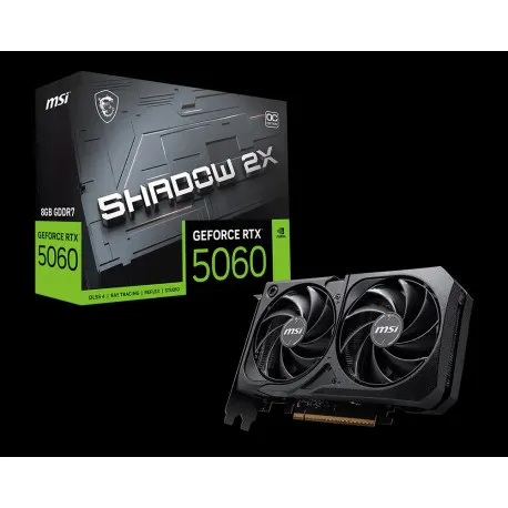 MSI Video Card NVIDIA GeForce RTX 5060 8G SHADOW 2X OC (8GB GDDR7/128bit, 3xDP, 1xHDMI, PCI Express - Umag