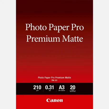 Canon Photo Paper Premium Matte PM101 - A3- 20L - Umag
