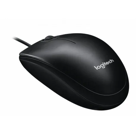 logitech m100 žičani optički miš, tamnosiva - slika 1