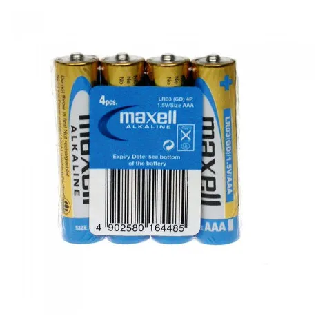 Maxell alkalne baterije LR-3/AAA, 4 komada - Umag