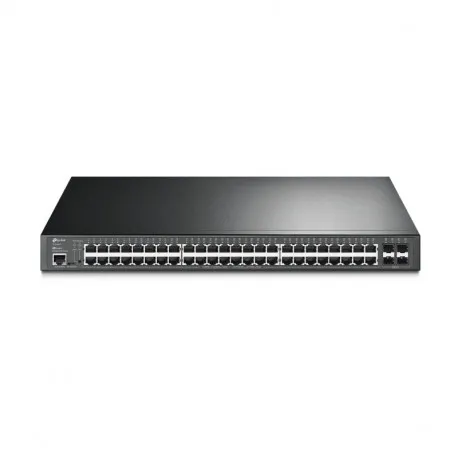 tp-link omada jetstream 48-port gigabit l2 smart poe+ preklopnik, 48×10/100/1000 rj45 ports, 4×sfp gigabit, 1×rj45 console po - slika 1