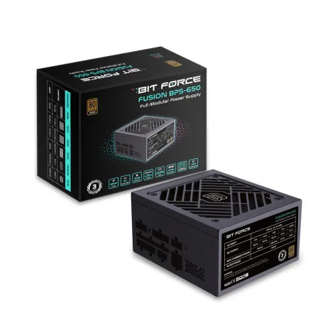 BIT FORCE napajanje 650W 80+ BRONZE FUSION BPS-650, modularno, ATX 3.1, PCI-E 5.1 - Umag
