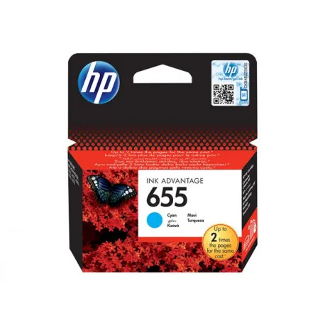 hp 655 ink cartridge cyan 600p - slika 1