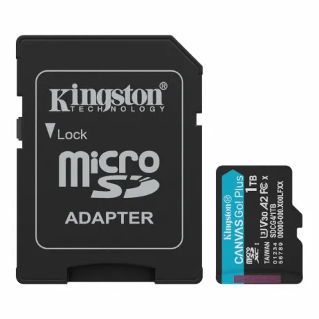 Kingston microSD, Canvas Go! Plus,R200/W160, 1TB - Umag