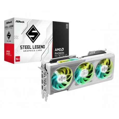Asrock Radeon RX 9070 XT Steel Legend 16GB, 16GB GDDR6 - Umag