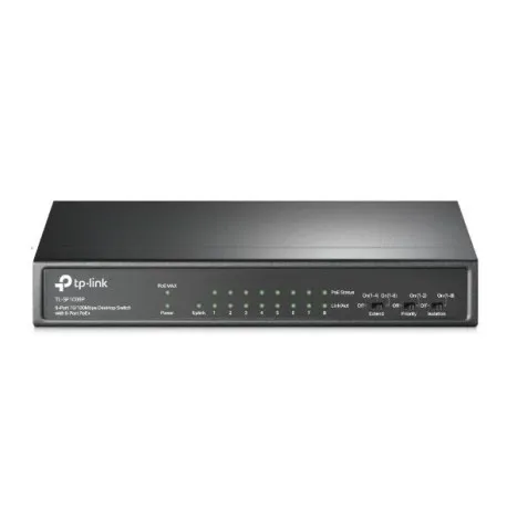 tp-link 9-port 10 100mbps desktop switch with 8-port poe sf1009p - slika 1