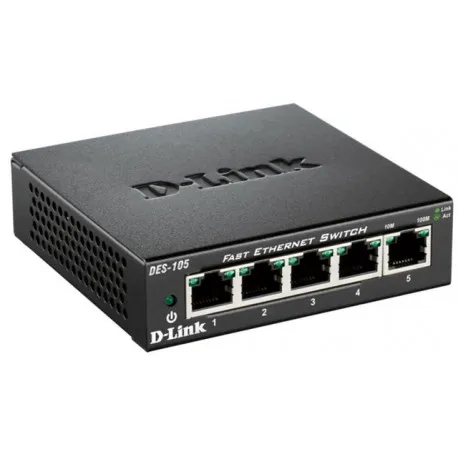 D-Link switch neupravljivi,DES-105/E (metalno kućište) - Umag