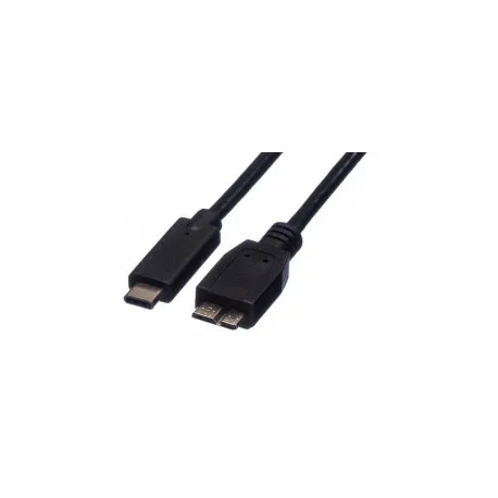 Roline USB3.1 kabel TIP C-microB M/M, 0.5m, crni - Umag