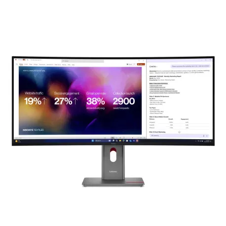 lenovo p40wd-40 wuhd ips, hdmi, dp, t-bolt, curved - slika 1