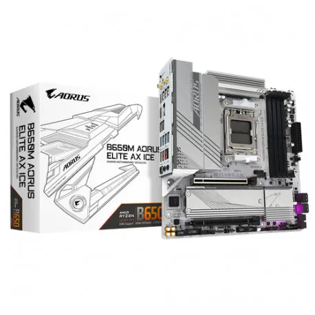 gigabyte b650m aorus elite ax ice - slika 1
