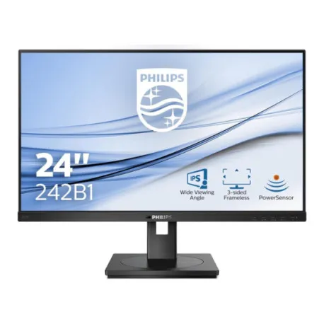 Philips 24" 242B1/00 FHD (1920×1080) IPS 16:9, Pivot, 75Hz, 300 cd/m2, 1000:1, 4ms, VGA, DVI-D, DP, HDMI, USB3.2×4, zvučnici, - Umag