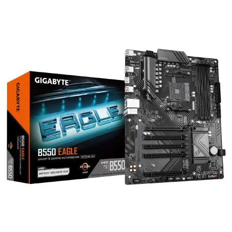 Gigabyte MB B550 Eagle, S.AM4, 4xDDR4/3200, PCIe 4.0, G-LAN, HDMI, USB-C, mATX - Umag