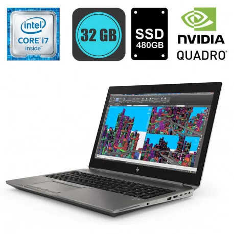 (refurbished) hp zbook 15 g6 - core i7, 32gb ddr4, 500gb ssd, rtx 3000 - slika 1