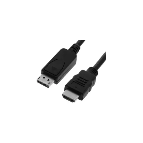 roline value displayport kabel v1.1, dp - hdmi (hdtv), m/m, 1.0m, crni - slika 1