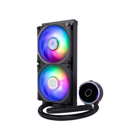aio liquid cooler cooler master masterliquid pl240 flux, 240mm, argb - slika 1