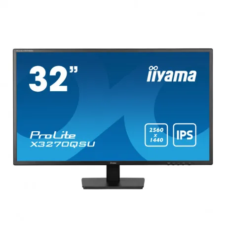 IIYAMA 32" X3270QSU-B1 WQHD (2560x1440) IPS, 100Hz, 16:9, 3ms, 250 cd/m2, 1200:1, 1xHDMI/DP, 3xUSB-A, zvučnici, crni - Umag