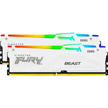 Kingston FURY Beast White RGB Expo 64GB (2x32GB) DDR5 6000 MHz - Umag