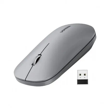 ugreen silent bežični miš, 4000 dpi, usb, sivi - slika 1