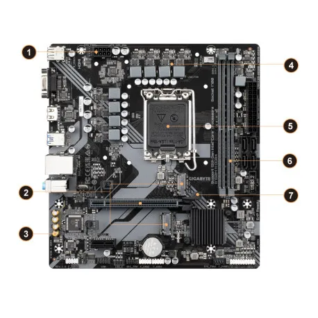 Gigabyte B760M H, DDR4, s1700, mATX - Umag